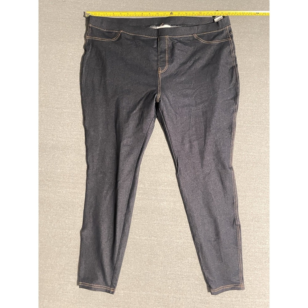 No Nonsense XXL Pull On Jeggings Dark Wash Stretch Denim Plus‎ Size Jeans